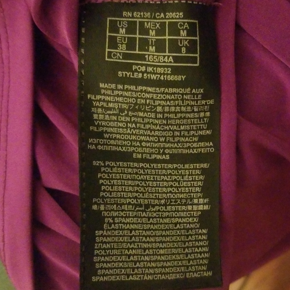 Marciano purple body con dress - Picture 4 of 4